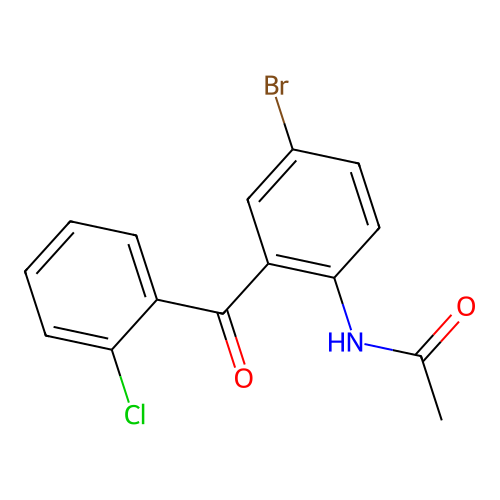 N-[4-bromo-2-(2-chlorobenzoyl)phenyl]acetamide structure