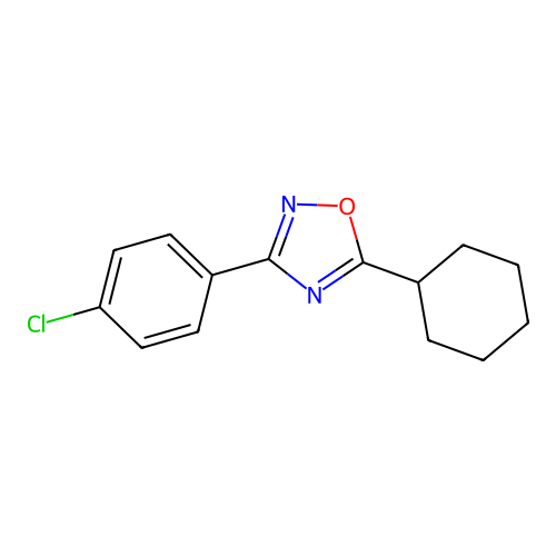 3-(4-Chlorophenyl)-5-cyclohexyl-1,2,4-oxadiazole structure