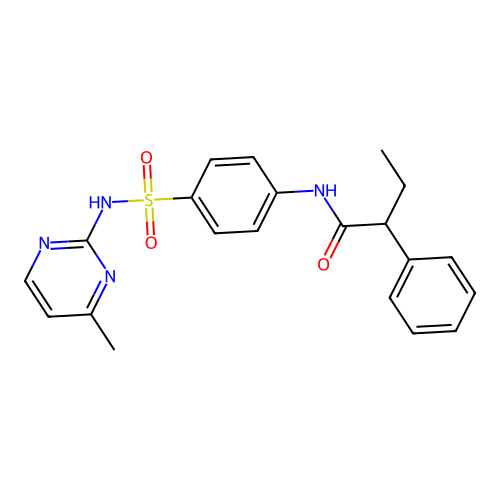 N-{4-[(4-methylpyrimidin-2-yl)sulfamoyl]phenyl}-2-phenylbutanamide structure