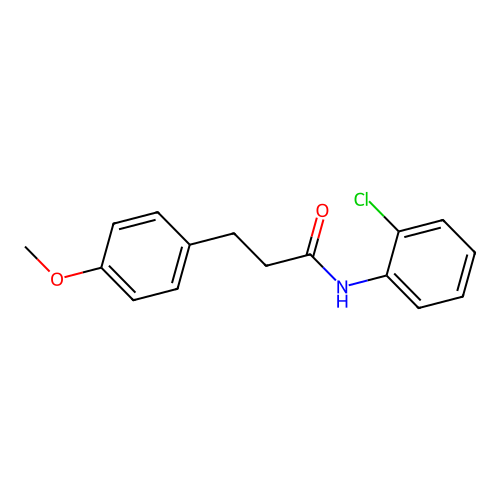 N-(2-chlorophenyl)-3-(4-methoxyphenyl)propanamide structure