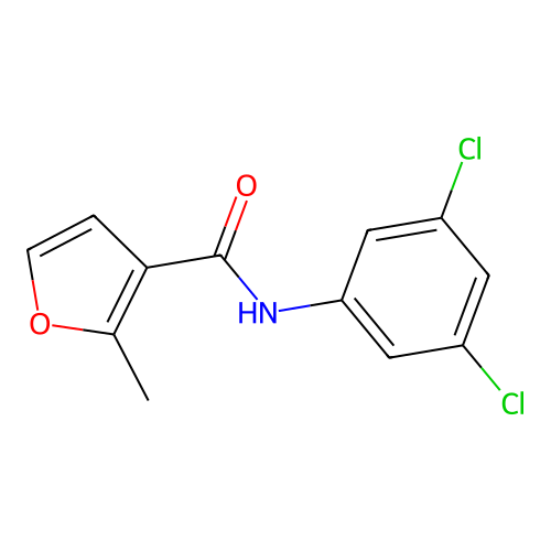 N-(3,5-dichlorophenyl)-2-methylfuran-3-carboxamide structure