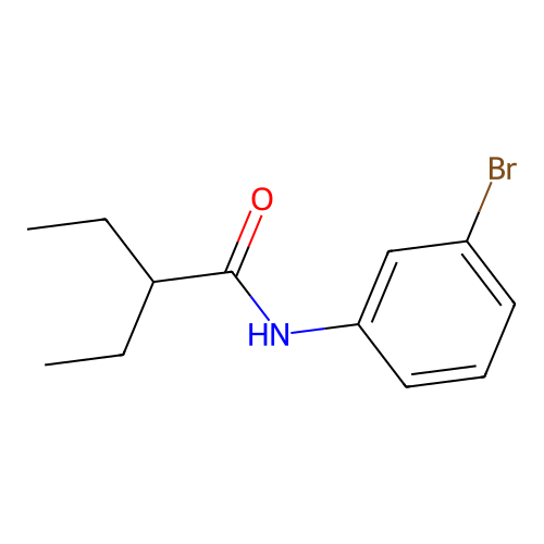 N-(3-bromophenyl)-2-ethylbutanamide structure