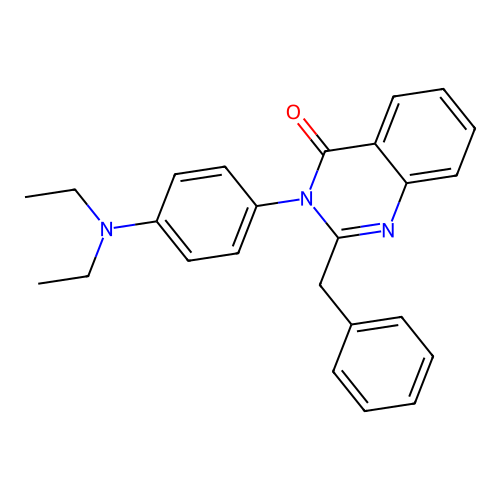 2-benzyl-3-(4-(diethylamino)phenyl)quinazolin-4(3H)-one structure