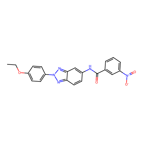 N-[2-(4-ethoxyphenyl)-2H-benzotriazol-5-yl]-3-nitrobenzamide structure