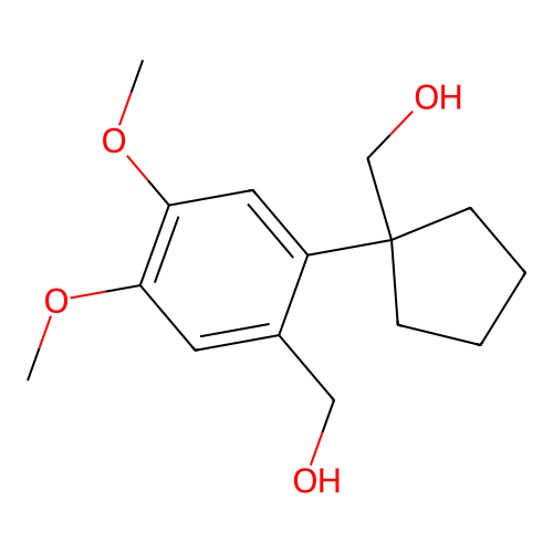 (1-(2-(Hydroxymethyl)-4,5-dimethoxyphenyl)cyclopentyl)methanol structure