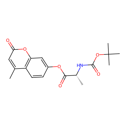 (R)-4-methyl-2-oxo-2H-chromen-7-yl 2-((tert-butoxycarbonyl)amino)propanoate structure