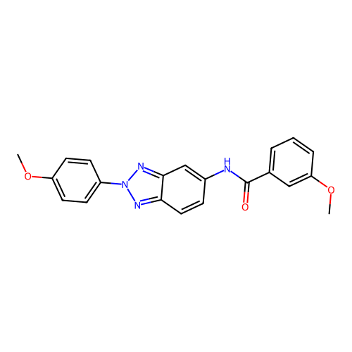3-methoxy-N-[2-(4-methoxyphenyl)-2H-1,2,3-benzotriazol-5-yl]benzamide structure