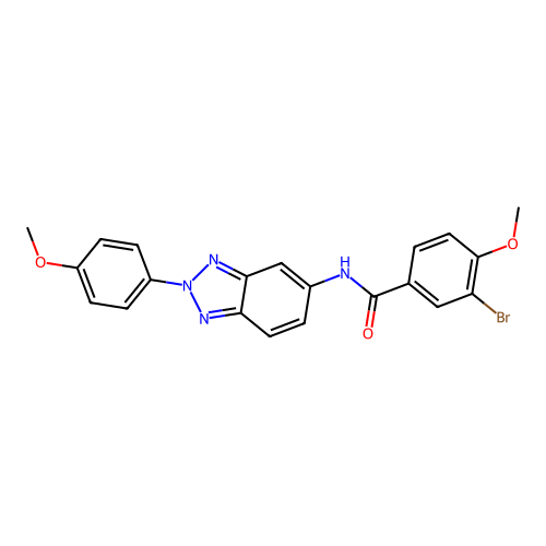 3-bromo-4-methoxy-N-[2-(4-methoxyphenyl)-2H-1,2,3-benzotriazol-5-yl]benzamide structure