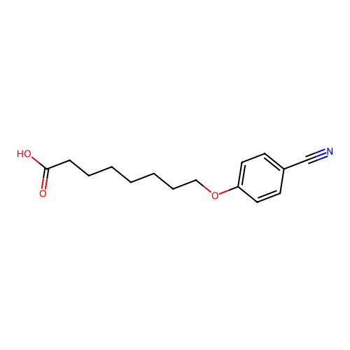 Octanoic acid, 8-(4-cyanophenoxy)- structure