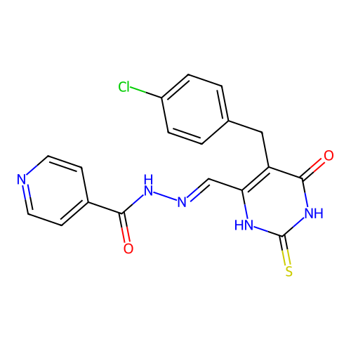 N-[[5-[(4-chlorophenyl)methyl]-4-oxo-2-sulfanylidene-1H-pyri structure