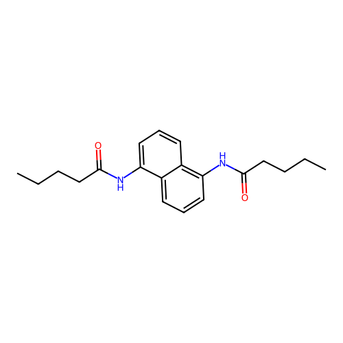 N-[5-(pentanoylamino)-1-naphthyl]pentanamide structure