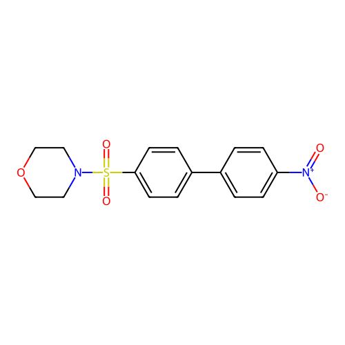 4-(4'-Nitro-biphenyl-4-sulfonyl)-morpholine structure