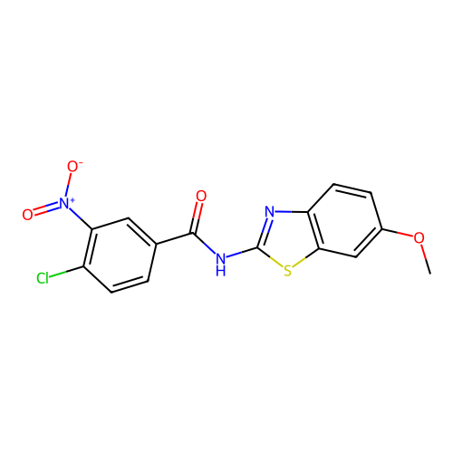 4-chloro-N-(6-methoxy-1,3-benzothiazol-2-yl)-3-nitrobenzamide structure
