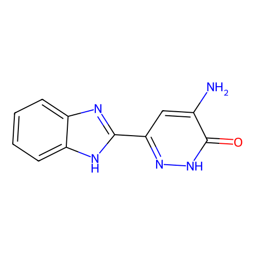 4-amino-6-(1H-benzimidazol-2-yl)pyridazin-3(2H)-one structure