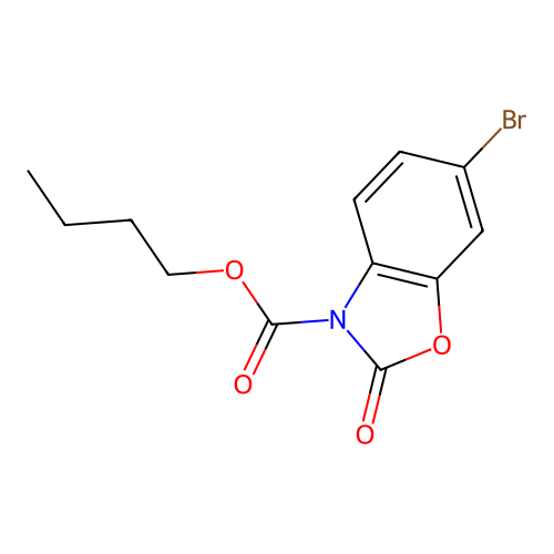 butyl 6-bromo-2-oxobenzo[d]oxazole-3(2H)-carboxylate structure
