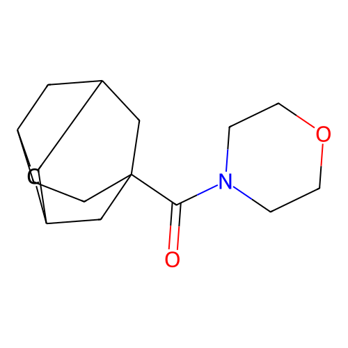 Morpholin-4-yl-tricyclo[4.3.1.1*3,8*]undec-3-yl-methanone structure