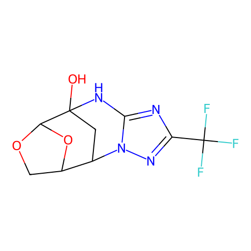 C9H9F3N4O3 structure