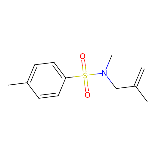 N,4-dimethyl-N-(2-methylallyl)benzenesulfonamide structure