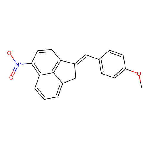 2-[(4-methoxyphenyl)methylidene]-5-nitro-1H-acenaphthylene structure