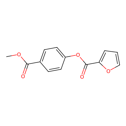 4-(Methoxycarbonyl)phenyl furan-2-carboxylate structure