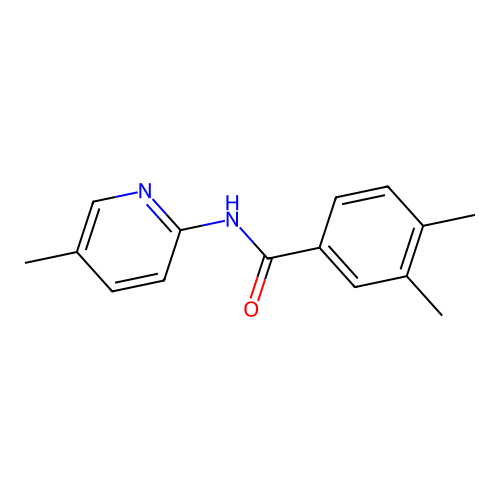 3,4-dimethyl-N-(5-methylpyridin-2-yl)benzamide structure