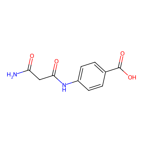 4-[(3-Amino-3-oxopropanoyl)amino]benzoic acid structure