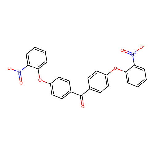 Bis[4-(2-nitrophenoxy)phenyl]methanone structure