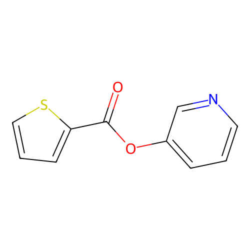 Pyridin-3-yl thiophene-2-carboxylate structure