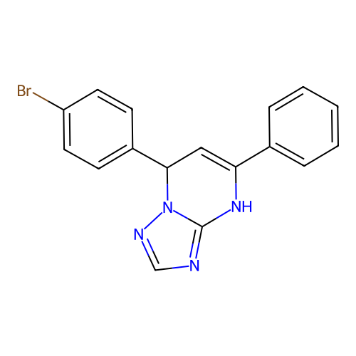 7-(4-Bromophenyl)-5-phenyl-4,7-dihydro[1,2,4]triazolo[1,5-a]pyrimidine structure