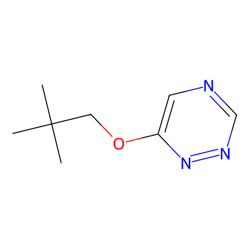 6-(Neopentyloxy)-1,2,4-triazine structure
