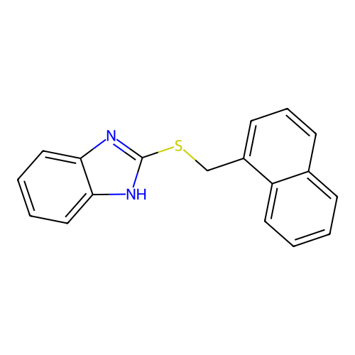 2-(Naphthylmethylthio)benzimidazole structure