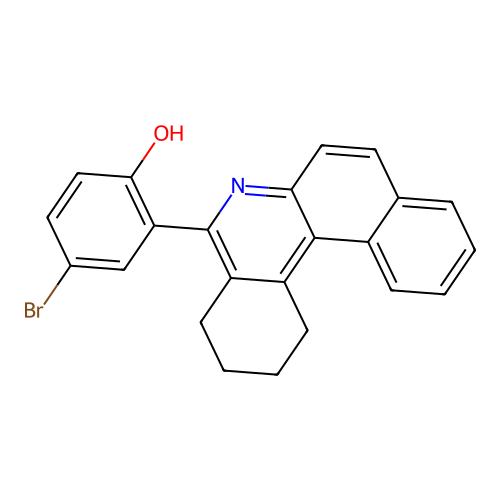 4-Bromo-2-(1,2,3,4-tetrahydrobenzo[a]phenanthridin-5-yl)phenol structure