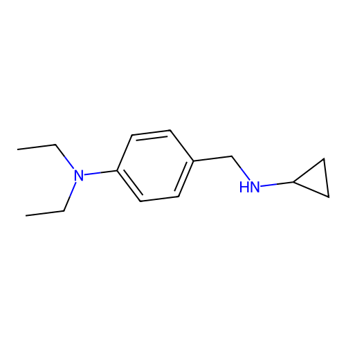 4-[(cyclopropylamino)methyl]-N,N-diethylaniline structure