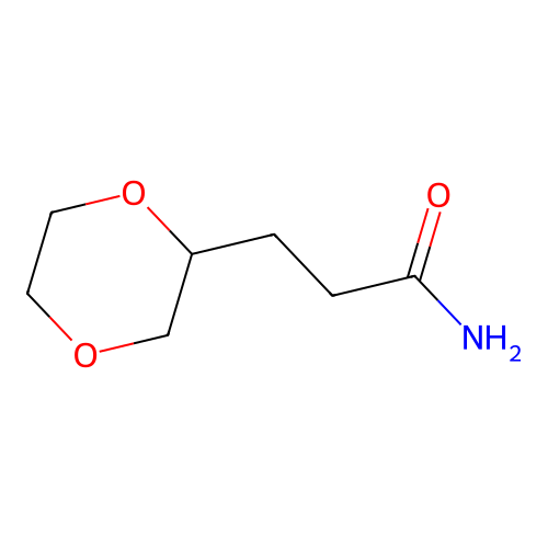 3-(1,4-Dioxan-2-yl)propanamide structure