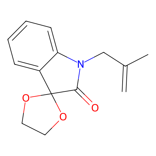 1'-(2-Methylallyl)spiro[[1,3]dioxolane-2,3'-indolin]-2'-one structure