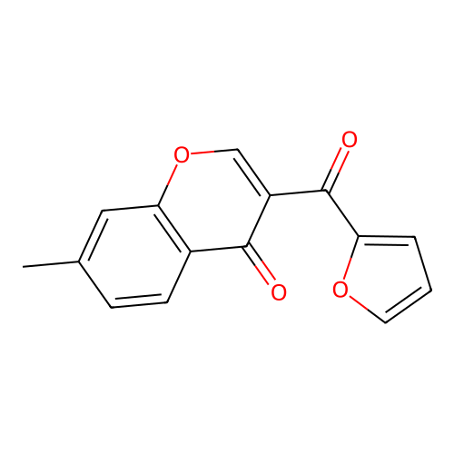 3-(2-furoyl)-7-methyl-4H-chromen-4-one structure