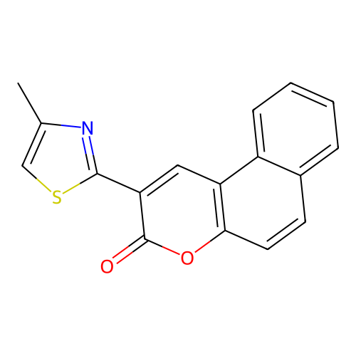 2-(4-Methyl-1,3-thiazol-2-yl)benzo[f]chromen-3-one structure