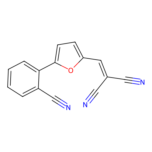 {[5-(2-Cyanophenyl)furan-2-yl]methylidene}propanedinitrile structure