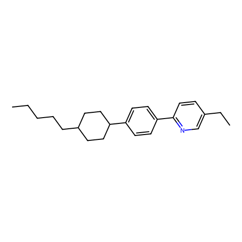 5-Ethyl-2-[4-(4-pentylcyclohexyl)phenyl]pyridine structure