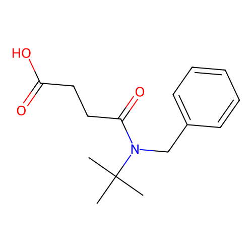 4-[Benzyl(tert-butyl)amino]-4-oxobutanoic acid structure