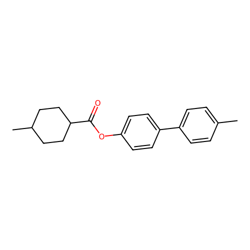 4'-Methylbiphenyl-4-yl 4-methylcyclohexanecarboxylate structure