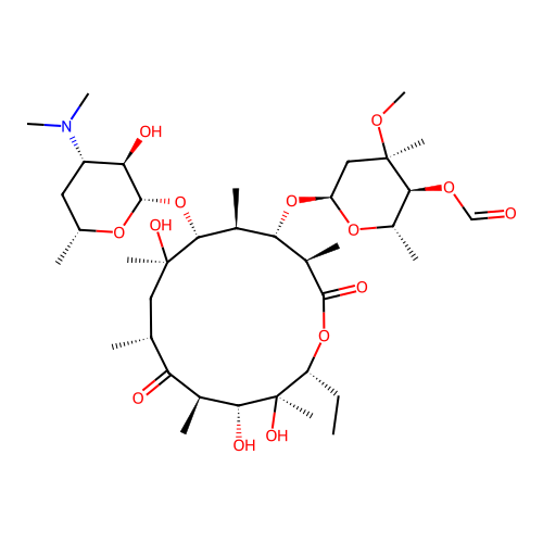 4'-O-Formylerythromycin structure