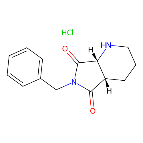 Cis-6-benzyl-octahydro-1H-pyrrolo[3,4-b]pyridine-5,7-dione hydrochloride structure