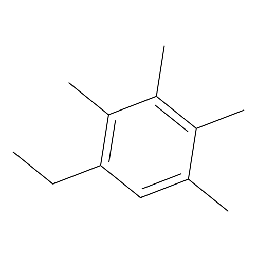 Benzene, 1-ethyl-2,3,4,5-tetramethyl structure