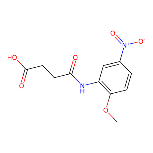 4-((2-Methoxy-5-nitrophenyl)amino)-4-oxobutanoic acid structure