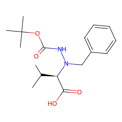 (R)-(-)-N(ALPHA)-BENZYL-N(BETA)-BOC-(D)-HYDRAZINOVALINE structure