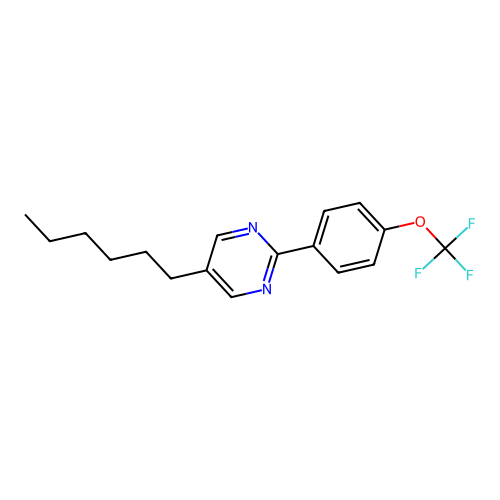 5-Hexyl-2-[4-(trifluoromethoxy)phenyl]pyrimidine structure