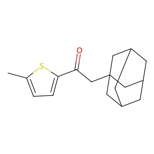2-((3r,5r,7r)-Adamantan-1-yl)-1-(5-methylthiophen-2-yl)ethanone structure