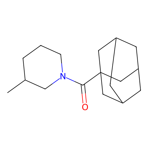 1-Adamantyl-(3-methylpiperidin-1-yl)methanone structure
