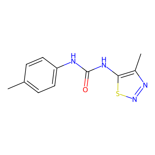 1-(4-Methylphenyl)-3-(4-methyl-1,2,3-thiadiazol-5-yl)urea structure